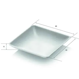 VASSOIETTO POLPA QUADRATO 6,5X6,5 CM 100PZ (SDG)