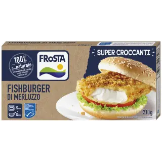 2 FISHBURGER DI MERLUZZO D'ALASKA 10CFX210GR