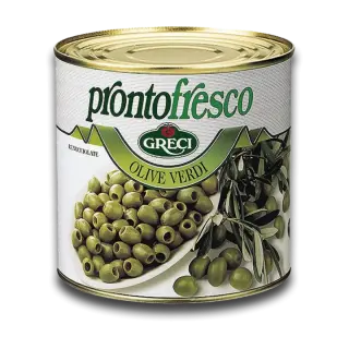 PITTED GREEN OLIVES 2,6kg