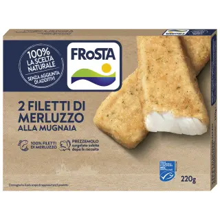 2 FILETTI DI MERLUZZO ALLA MUGNAIA 8CFX220GR