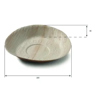 PIATTO TONDO PALMA 22CM 25PZ