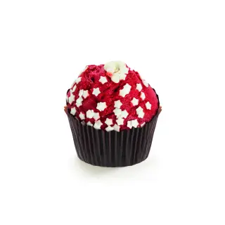 MUFFIN RED VELVET CON CIOCCOLATO BIANCO 105gr