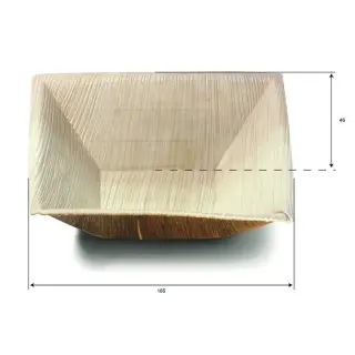 FONDINA QUADRATA PALMA 17X17X4,5H 25PZ (SDG)