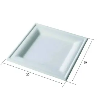PIATTO QUADRATO POLPA KARO BASIC 20X20CM 50PZ SDG