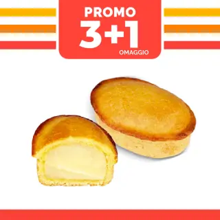 PROMO PASTICCIOTTO CREMA PRECOTTO 120gr 3+1