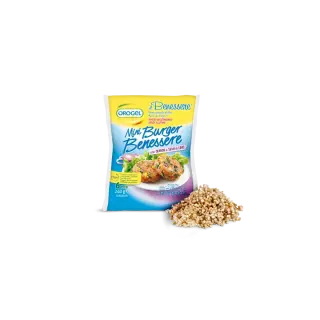 MINI BURGER BENESSERE CON QUINOA E SEMI DI LINO 4pzX1kg