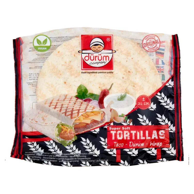 TORTILLA DURUM 6bstX18pz 18X30cm HALAL(OS)