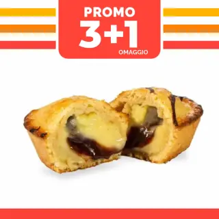 PROMO PASTICCIOTTO CREMA/CIOCCO 130gr 3+1