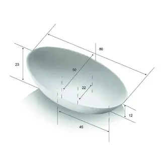 VASSOIETTO POLPA OVALE 8X5CM 100PZ (SDG)