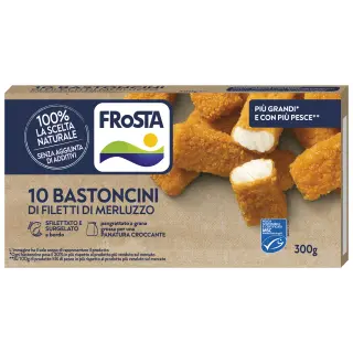 10 BASTONCINI DI FILETTO MERLUZZO 12CFX300GR